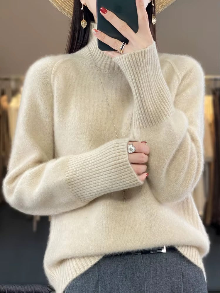 Perla - calda dolcevita in lana merino